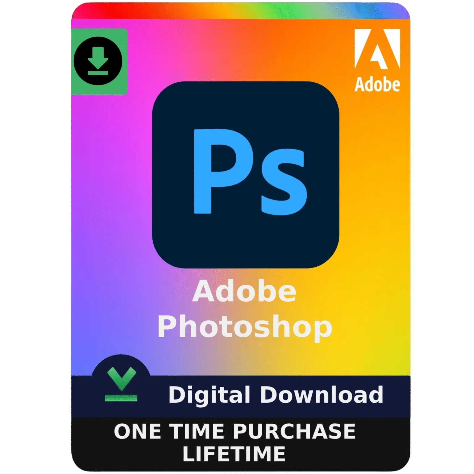 Adobe Photoshop 2025 With Lifetime License For Windows 2 PC/Laptop
